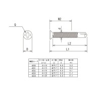 ドリルビス・ステンサラ小頭 細目 4×13mm 全ネジ プラケース入 1個(180本入)x10個セット 取寄品の2枚目