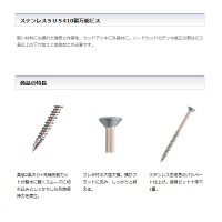 ステンレス万能ビス 4.2x45mm フレキ付頭 プラケース入 1ケース60本入の2枚目