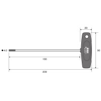 T型六角レンチドライバー ロングタイプ H4.0x180の2枚目