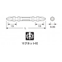 龍靭ビット 2本組(+)2×110の2枚目