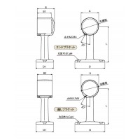 ストレート型通しブラケット 径38の2枚目