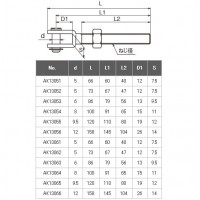 フォークボルト(左ねじ) M10の2枚目