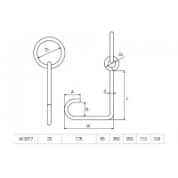 係船環JL 25 受注生産品の2枚目