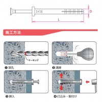 オールプラグ ステンレス SPS-Sタイプ SPS-5×25S(1箱・100本価格)の2枚目