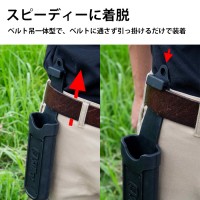 折込ノコケース M ブラック 170～240mm用 取寄品の6枚目