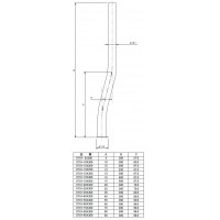 止水栓給水曲管(10×300mm) 0719-10×300の2枚目