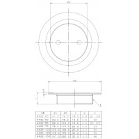 外ネジツバヒロ掃除口 4432-150 - 大工道具・金物の専門通販アルデ