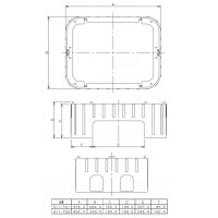 水栓柱パン用台座(幅460mm) 511-721の2枚目