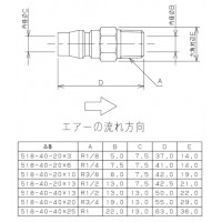 外ネジプラグ(呼称40×20) 518-40-40×20の2枚目