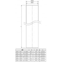 フラットホース(10m・呼称25)(1巻価格) 597-521-10 - 大工道具・金物の