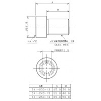 長ネジザルボ 611-230-13の2枚目