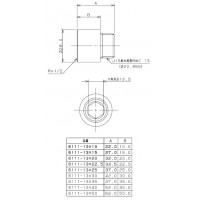 厚口ザルボ 6111-13×10の2枚目