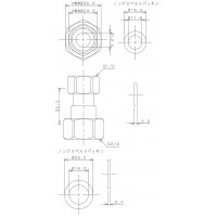 両ナットユニオン(呼称20×13) 6173-20×13の2枚目