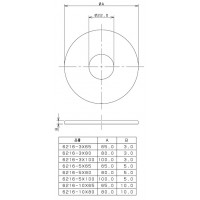 給水ザガネ(ツバヒロ) 6216-3×65の2枚目