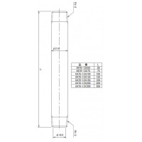 ステンレスパイプニップル(呼称13×長さ100mm) 6476-13×100の2枚目