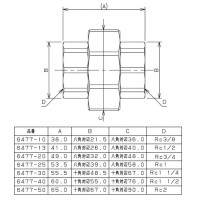 ステンレスユニオン(呼称40) 6477-40の2枚目