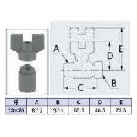 ボールバルブ(片ナットつき・呼称13×20)の2枚目