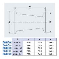 ヘルール同芯レデューサー(呼称1.5S×1S)の2枚目