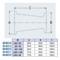 ヘルール同芯レデューサー(呼称1.5S×1S)の2枚目