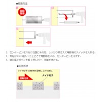 ES単機能コアドリル 乾式ダイヤ ストレートシャンク 口径35×全長253mmの3枚目