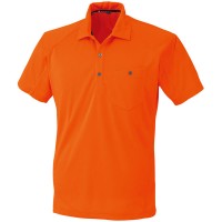 半袖ポロシャツ オレンジ 5L ※取寄品の1枚目