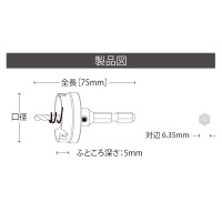 超硬ホールソー メタコア充電(MCJタイプ) 口径15mmの3枚目