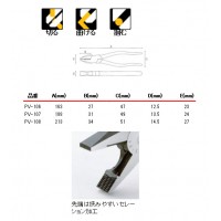 ペンチ(ビニールグリップ)150mmの2枚目