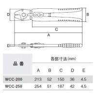 ワイヤ－クランプカッタ－(スチールグリップ・バネ付)呼び寸法：250mmの2枚目