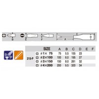 角軸貫通ドライバー(+)#4×200の2枚目