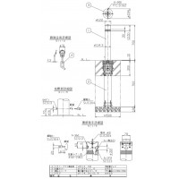 交換用ポール本体のみ リフター 上下式 標準 車止め クサリ2m 直径114.3mm ステンレス メーカー直送の2枚目