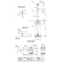 リフター 上下式 標準 車止め クサリ2m 直径76.3mm ステンレス カギ付 南京錠25mm メーカー直送の2枚目