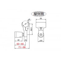 スライドブラケットグリップ 35mm径 AGアンティークゴールド 1箱10個