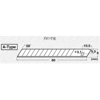 カッター(事務・軽作業用タイプ) A-300GR グレーの2枚目