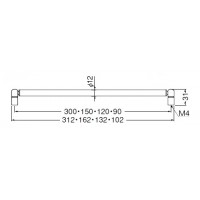 サクセスハンドル 120mm 鏡面・金 1本価格 ※メーカー取寄品の2枚目