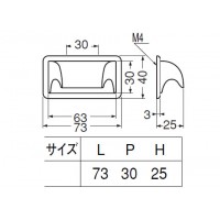 KM手掛 座ナシ チーク木目 1個価格 ※メーカー取寄品の2枚目