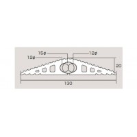 ソフトプロテクター 130mm幅×20mm×5m ブラック ※受注生産・メーカー直送品の2枚目