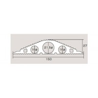 ソフトプロテクター 150mm幅×27mm×5m ブラック ※受注生産・メーカー直送品の2枚目