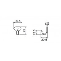 ステン ダイヤフック ソフトミラー 1箱40個価格 ※メーカー取寄品の2枚目