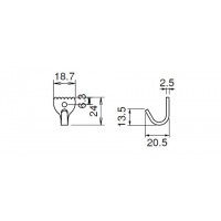 ステン フラワーフック ソフトミラー 1箱40個価格 ※メーカー取寄品の2枚目