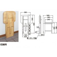 収納いす クッション付(1台価格)※メーカー取寄品の2枚目