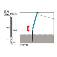 ノボリ用ポール台 P型(打ち込み式タイプ)の2枚目