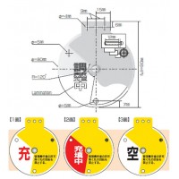 回転式パルプ開閉札 特15-350Dの2枚目