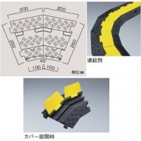 ケーブルガード 溝2列タイプ(コーナー部)※受注生産品の2枚目