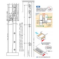 スライドレール ローラータイプ底付 400mm 1セットの2枚目