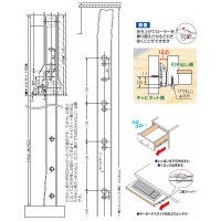 スライドレール ローラータイプ底付 600mm 1セットの2枚目