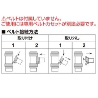 ベルトパーテーション 本体のみ（ベルトカセットなし） RBB-2HU 高さ960mm ステンレス製 メーカー直送の2枚目