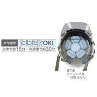 ヘルメットアイスパッド（PCMタイプ） ブルー 180×180mm 取寄品の3枚目