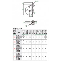 LT型 自在車 M12×14 65mm エラストマー ※取寄品の2枚目