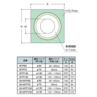 ウェザータイト パイプ用 直径75mm エアコン配管用 取寄品の2枚目