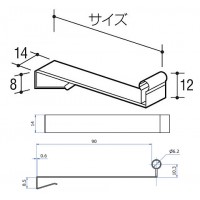 線材フック 90mm ステンレス 10個価格 6SFの2枚目